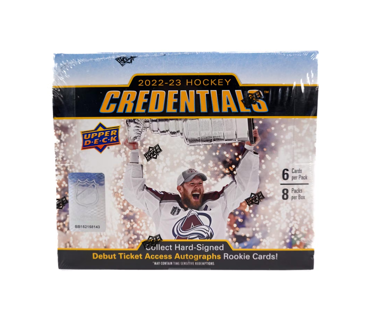 s680129065388134146_p4887_i5_w1232 2022-23 Upper Deck Credentials Hockey Hobby 20-Box Case - Image 1