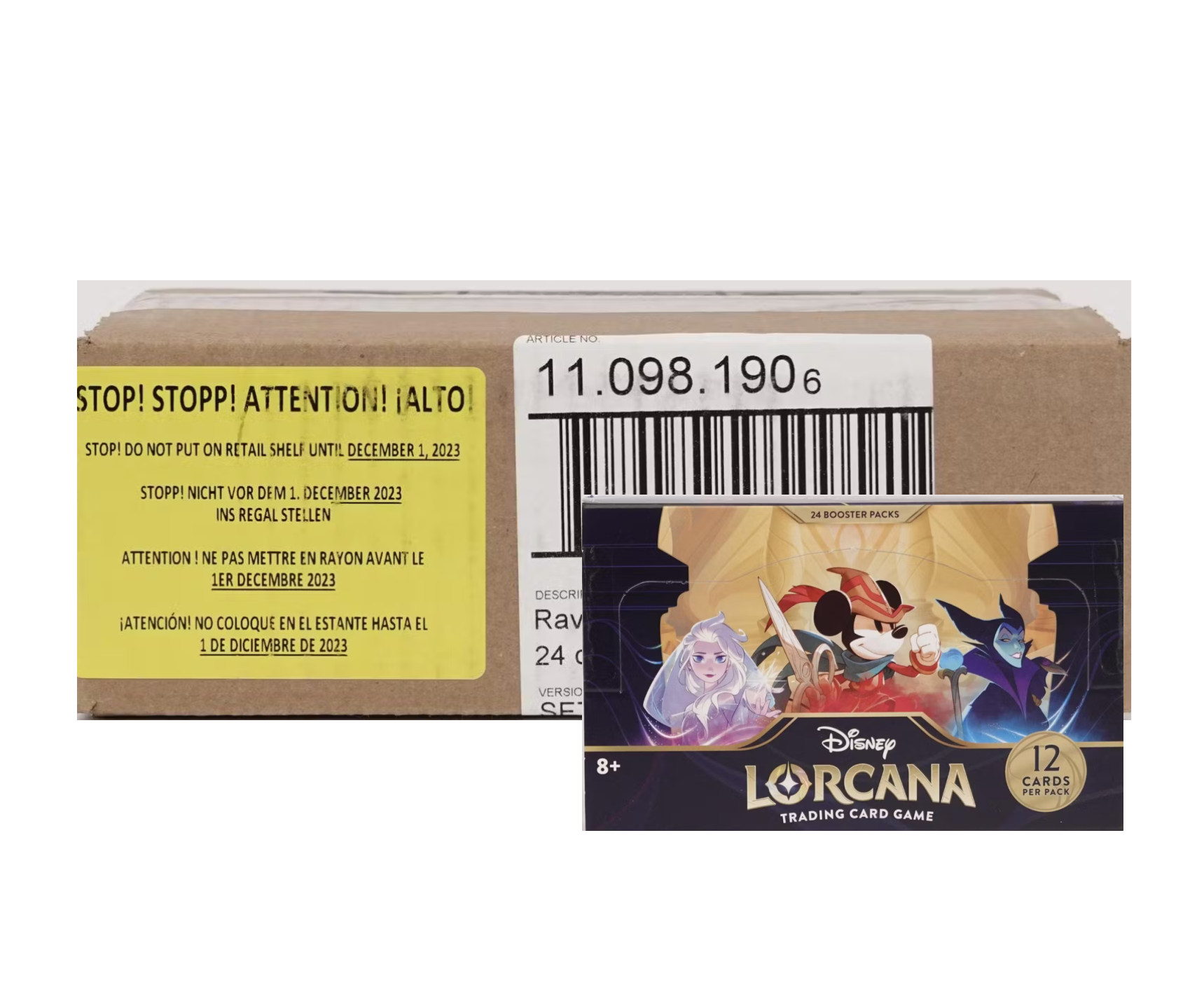 s680129065388134146_p4981_i2_w1719 Disney Lorcana The First Chapter Booster 4 Box Case Wave 2 - Image 1
