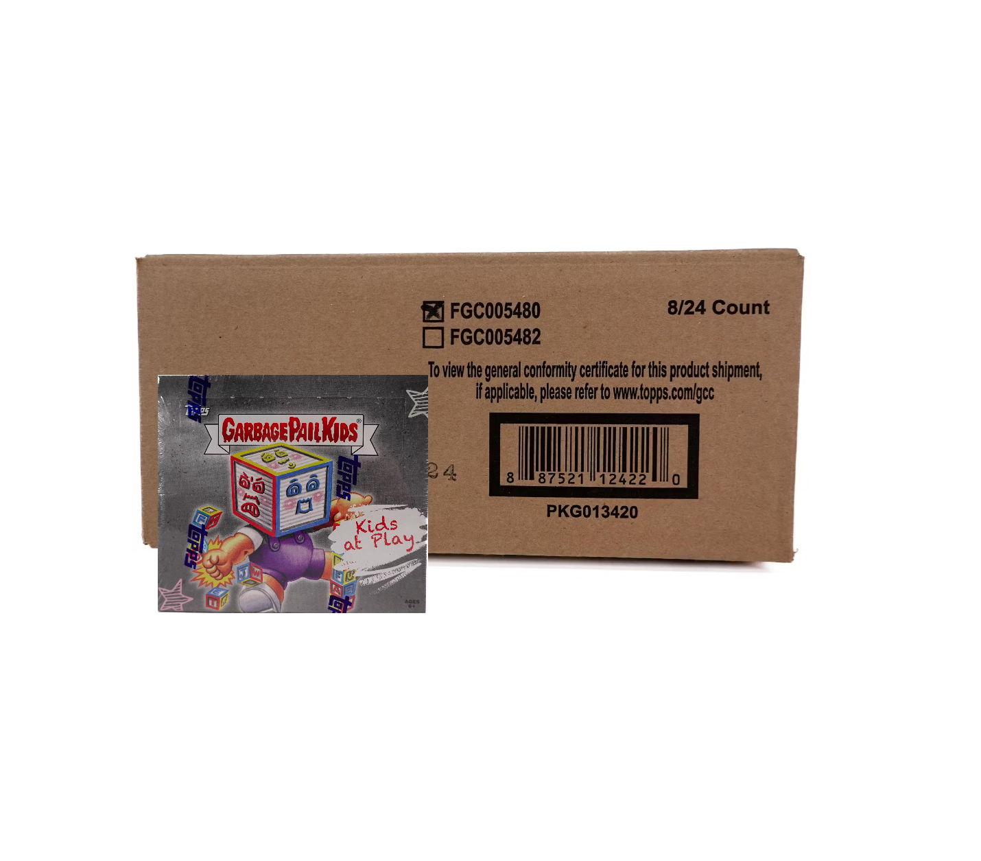 s680129065388134146_p5009_i5_w1430 2024 Topps Garbage Pail Kids Series 1: Kids-At-Play Hobby 8-Box Case - Image 1