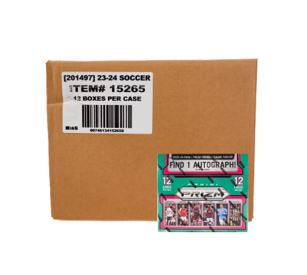 2023-24 Panini Prizm English Premier League Soccer Hobby 12-Box Case