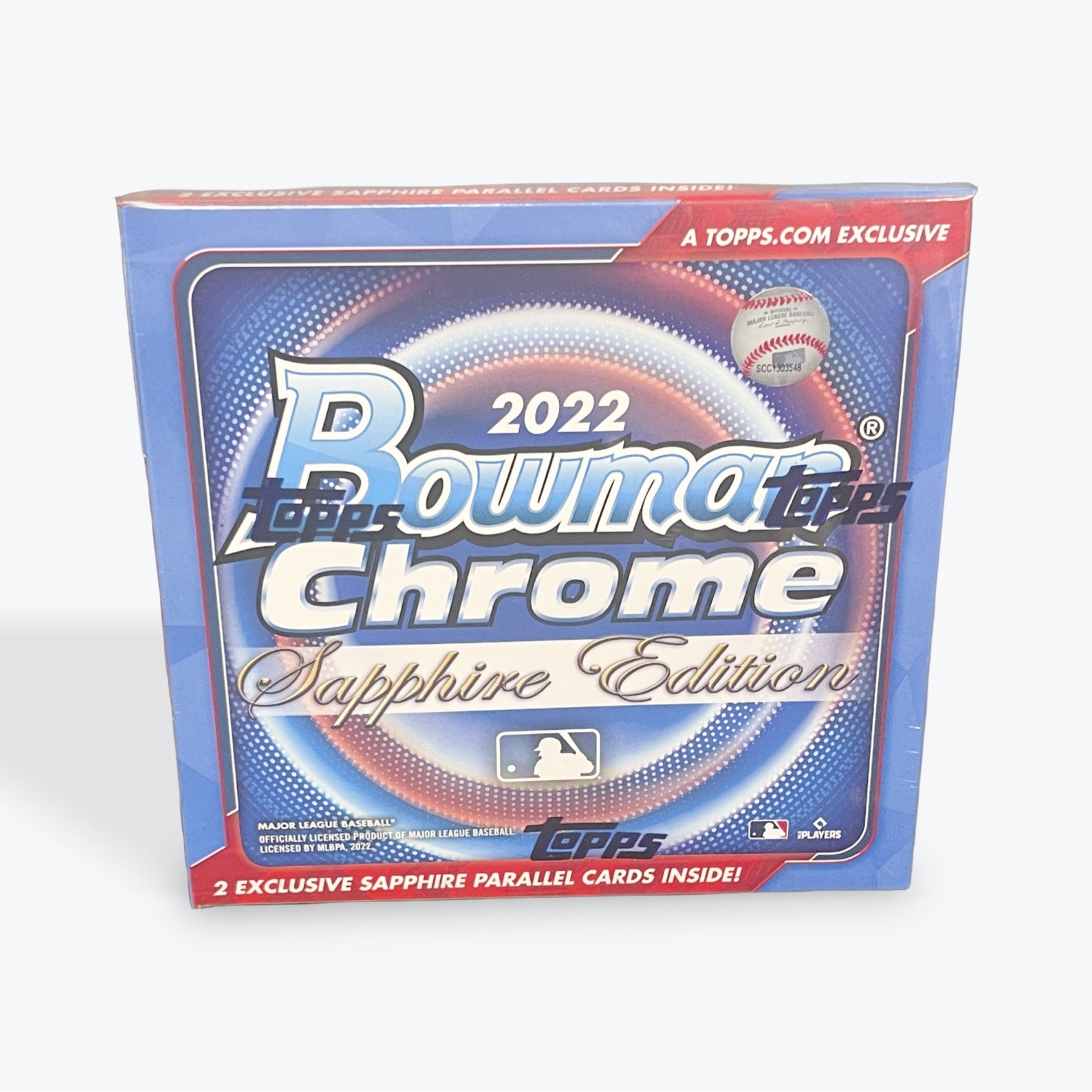 s680129065388134146_p5019_i1_w1920 2022 Bowman Chrome Sapphire Hobby Box - Image 1
