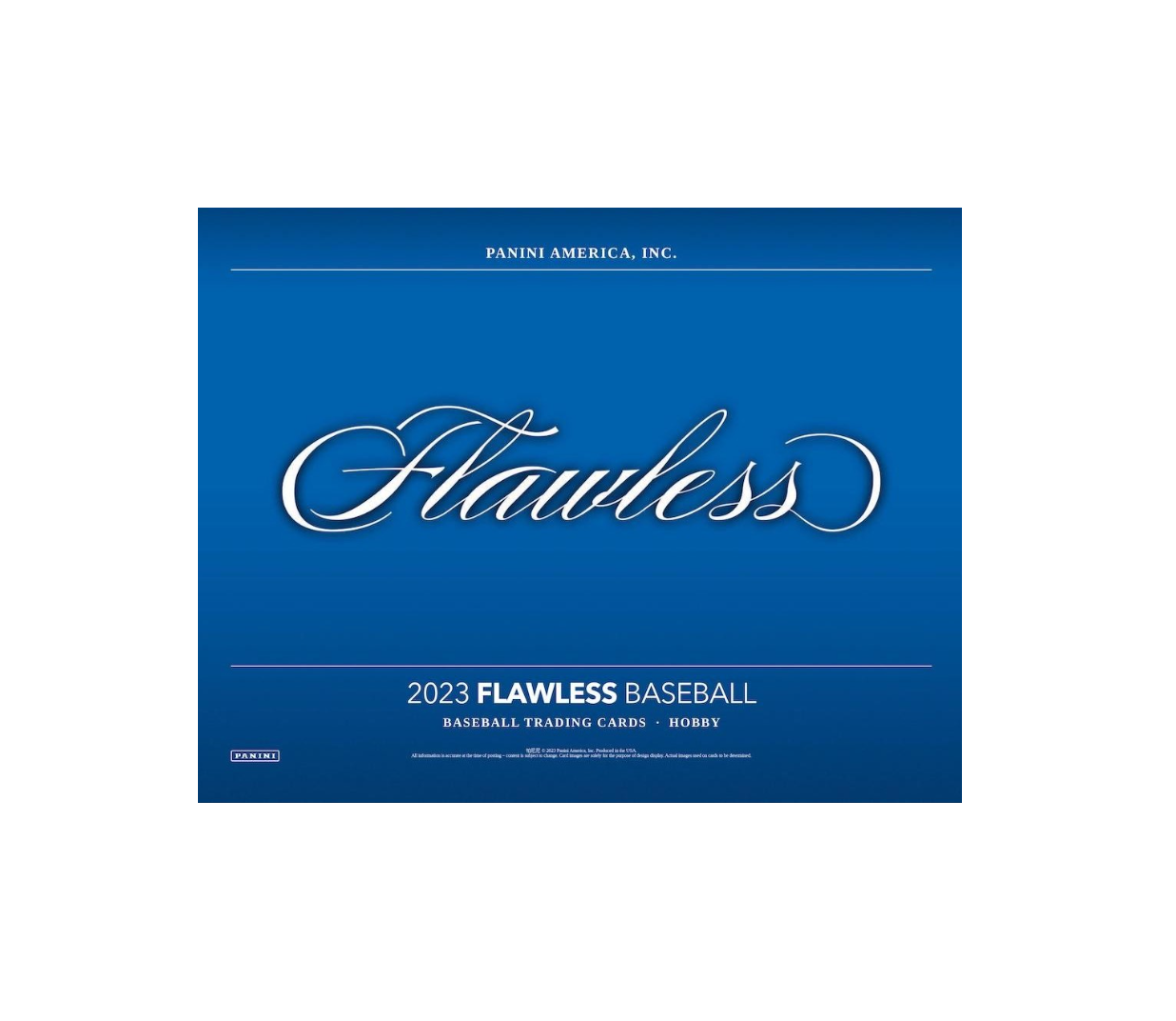 s680129065388134146_p5042_i1_w1236 2023 Panini Flawless Baseball Hobby Box - Image 1
