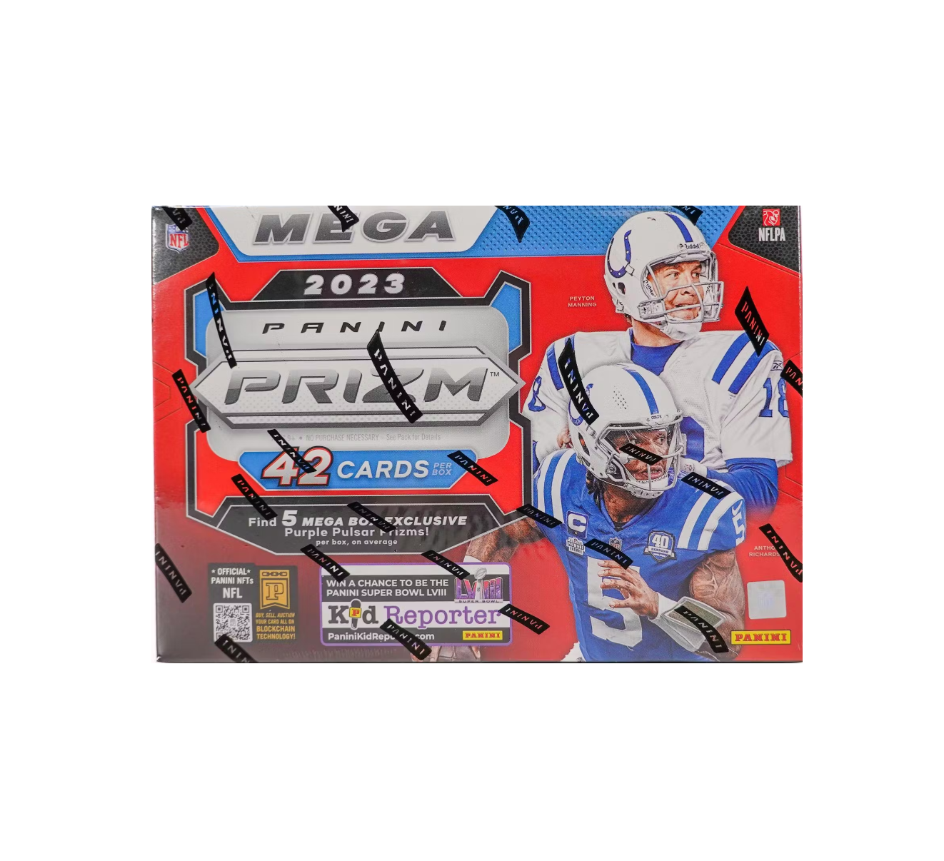 s680129065388134146_p5051_i2_w1322 2023 Panini Prizm Football Hobby Mega Box (Purple Pulsar Prizms!) - Image 1