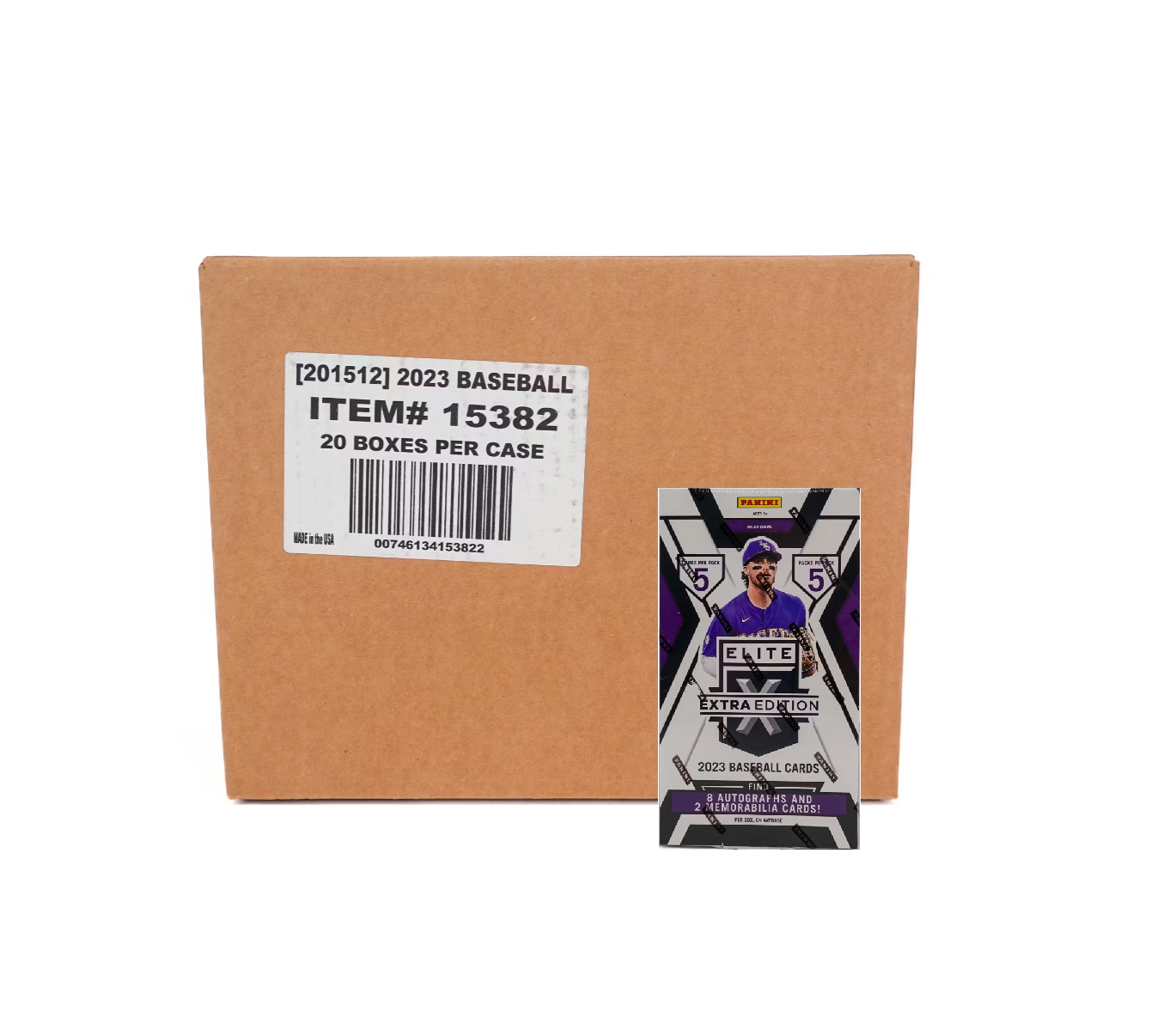 s680129065388134146_p5065_i9_w1340 2023 Panini Elite Extra Edition Baseball Hobby 20-Box Case - Image 1
