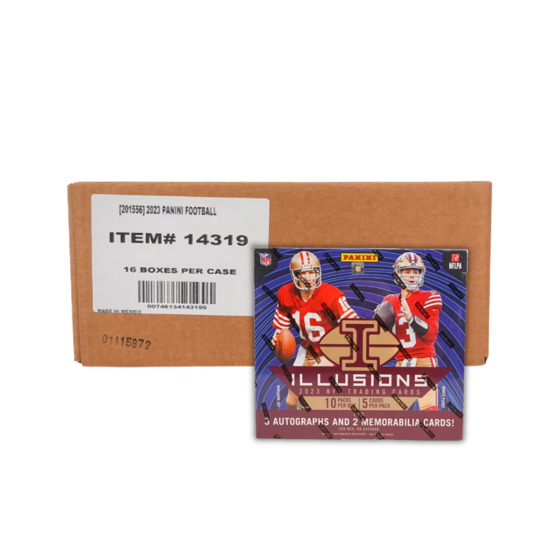 s680129065388134146_p5103_i6_w1080 2023 Panini Illusions Football Hobby 16-Box Case - Image 1