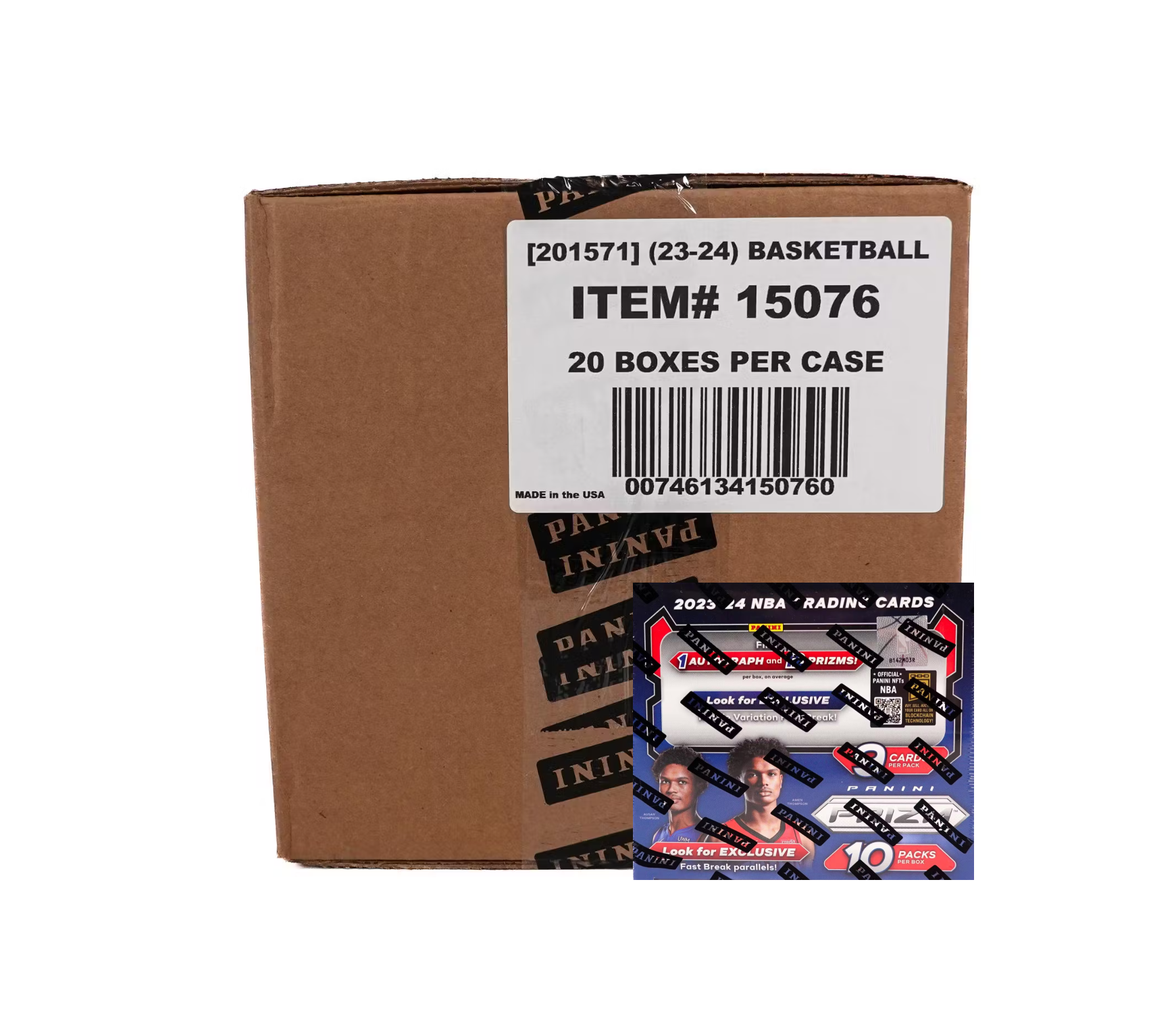 s680129065388134146_p5109_i3_w1741 2023-24 Panini Prizm Fast Break Basketball Hobby 20-Box Case - Image 1