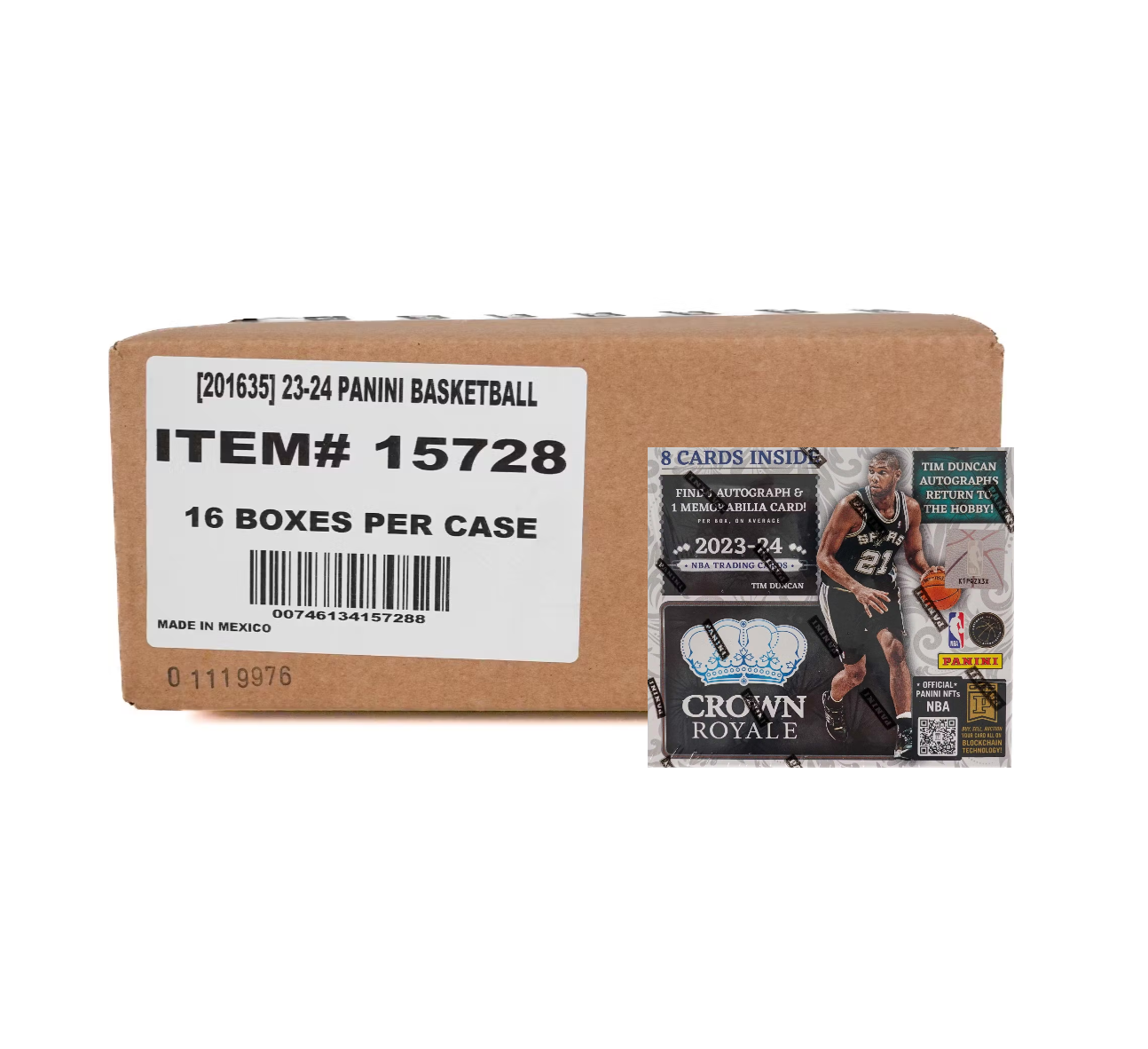 s680129065388134146_p5159_i6_w1294 2023-24 Panini Crown Royale Basketball Hobby 16-Box Case - Image 1