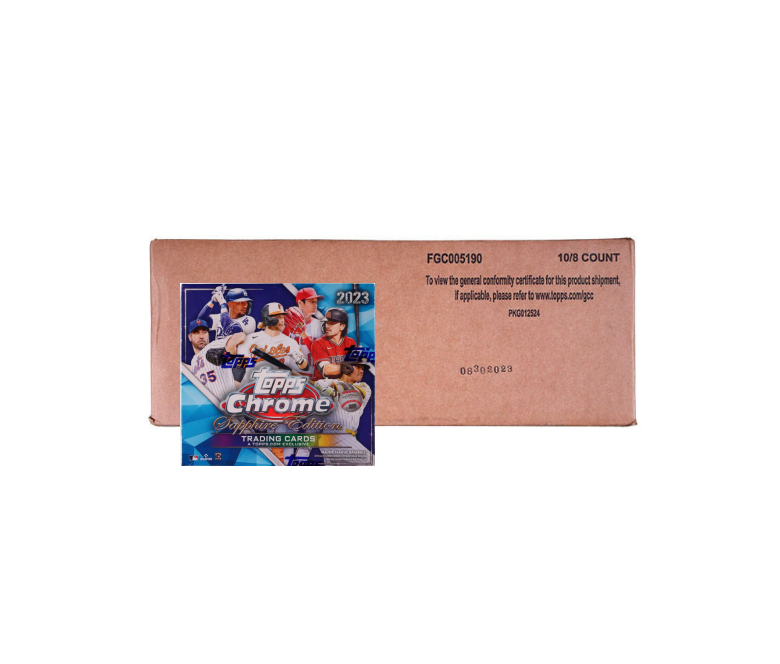 s680129065388134146_p5161_i2_w780 2023 Topps Chrome Sapphire Baseball 10 Box Case - Image 1