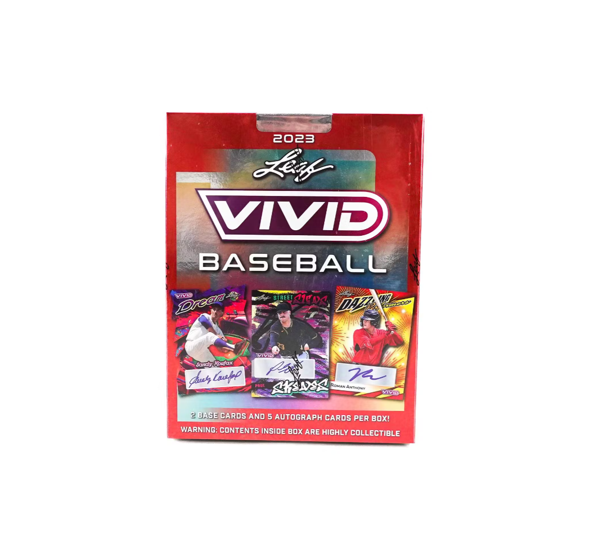 s680129065388134146_p5172_i2_w1170 2023 Leaf Vivid Baseball Hobby Box - Image 1