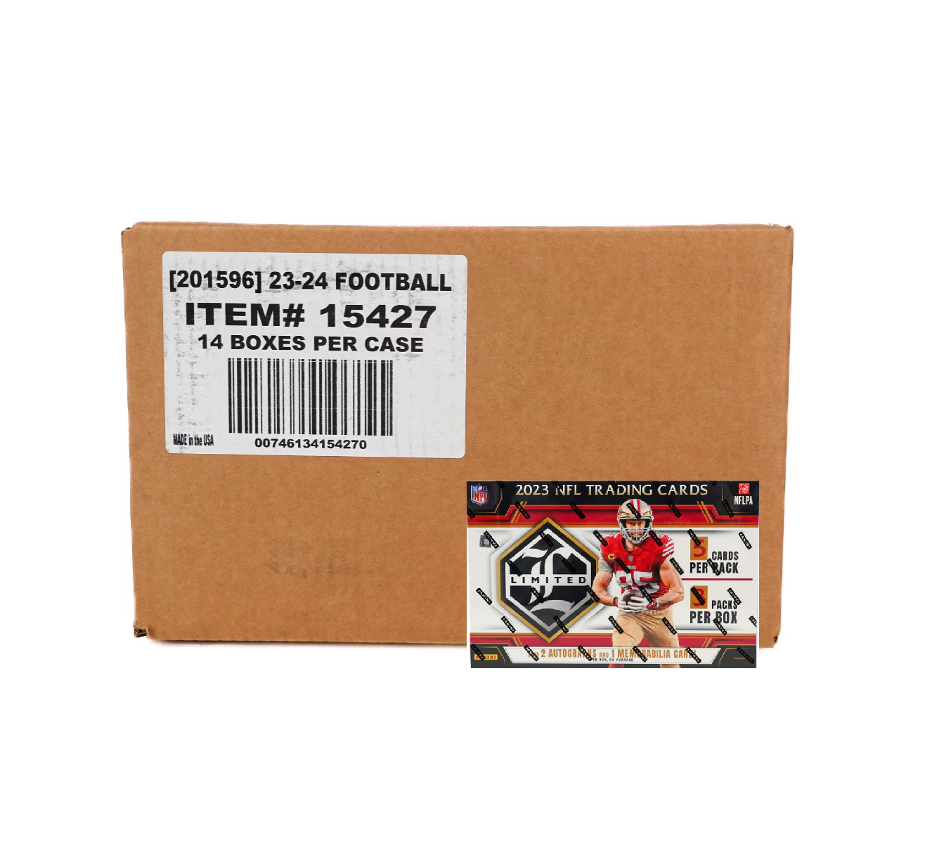 s680129065388134146_p5188_i6_w1326 2023 Panini Limited Football Hobby 14-Box Case - Image 1