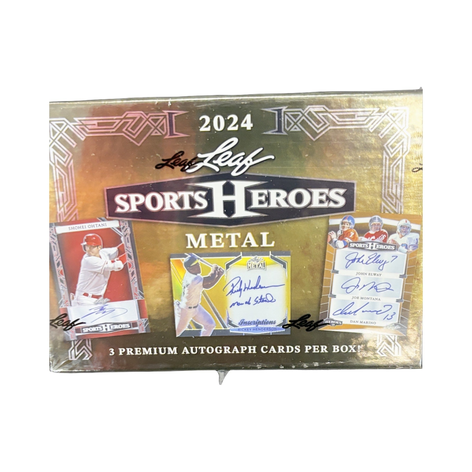 s680129065388134146_p5225_i1_w1920 2024 Leaf Metal Sports Heroes Hobby Box - Image 1