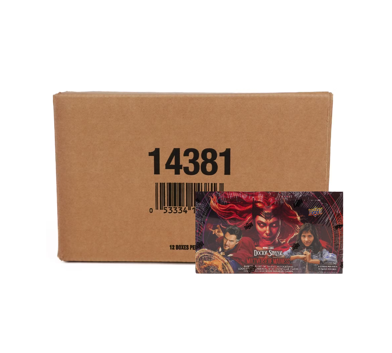 s680129065388134146_p5277_i2_w1340 2023 Upper Deck Doctor Strange In The Multiverse Of Madness Hobby 12-Box Case - Image 1