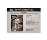 2024 Topps Chrome Black Baseball Hobby 12-Box Case - Image 3