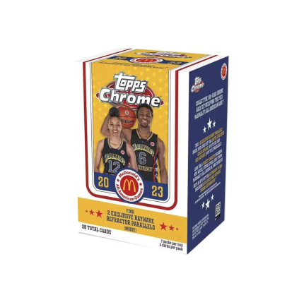 2023 Topps McDonald's All American Chrome Basketball 7-Pack Blaster Box
