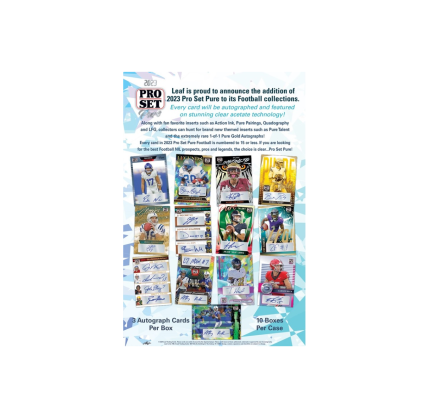 2023 Leaf Pro Set Pure Football 10-Box Case