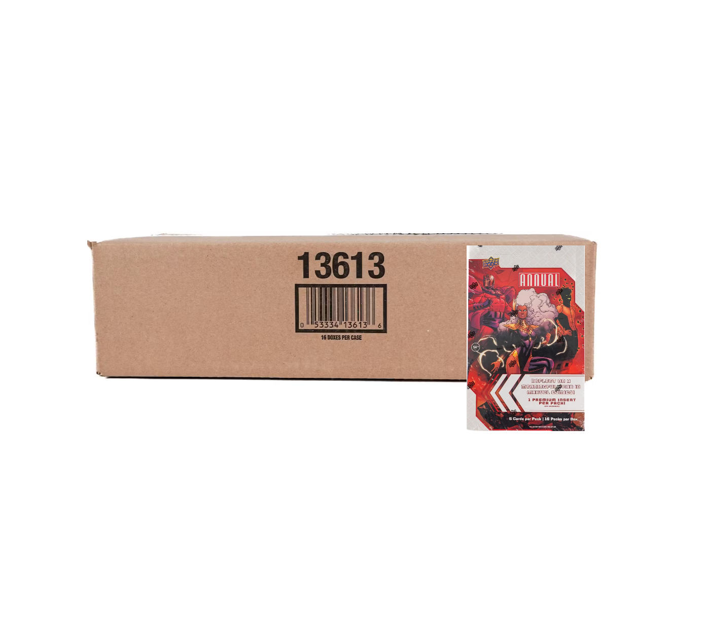 s680129065388134146_p5414_i7_w1394 2022-23 Marvel Annual Trading Cards Hobby 16-Box Case - Image 1