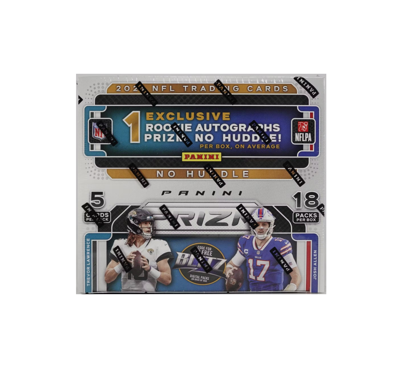 s680129065388134146_p5436_i2_w1374 2021 Panini Prizm Football No Huddle Box - Image 1