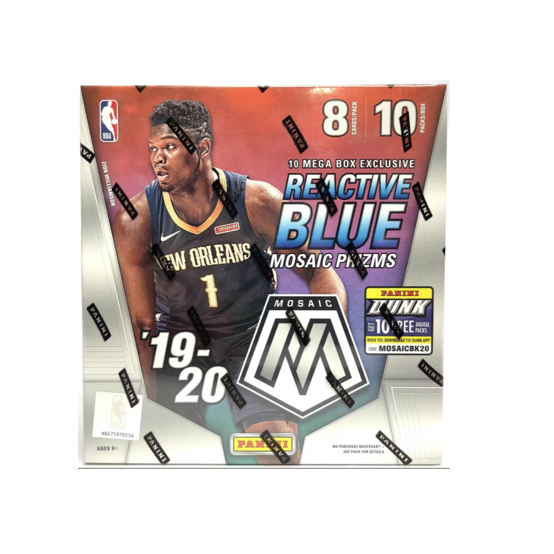 s680129065388134146_p58_i4_w1108 2019/20 Panini Mosaic Basketball 80 Card Mega Box - Image 1