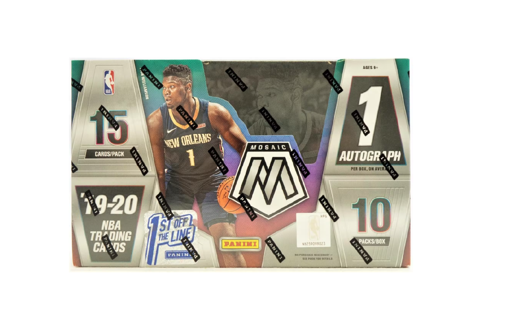 s680129065388134146_p59_i3_w1696 2019-20 Panini Mosaic Basketball 1st Off The Line FOTL Hobby Box - Image 1