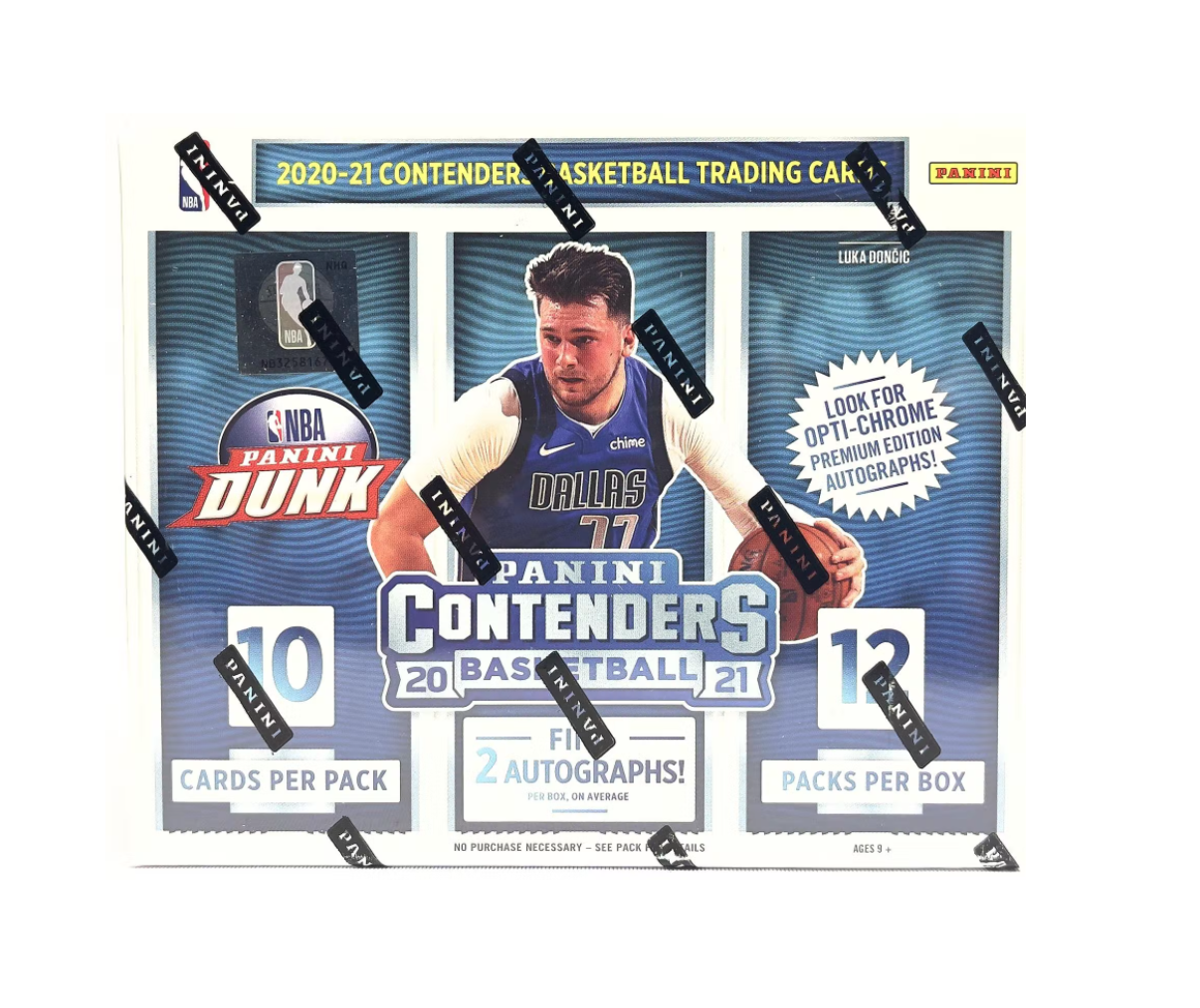 s680129065388134146_p640_i4_w1206 2020/21 Panini Contenders Basketball Hobby Box - Image 1