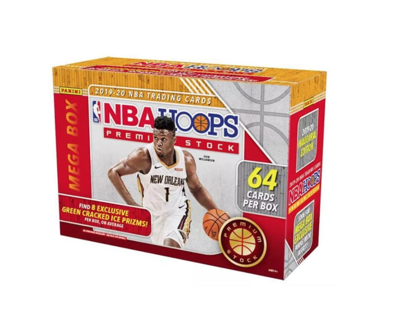 s680129065388134146_p65_i4_w1304 2019/20 Panini NBA Hoops Premium Stock Basketball Mega Box 64ct Green - Image 1