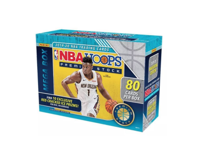 2019-20 Panini Hoops Premium Stock Basketball Mega Box - Red Cracked Ice