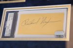 Richard Nixon Cut Signature PSA Framed Photo - Image 2