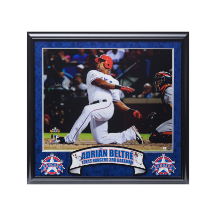 Adrian Beltre Autographed Framed Photo COA JSA
