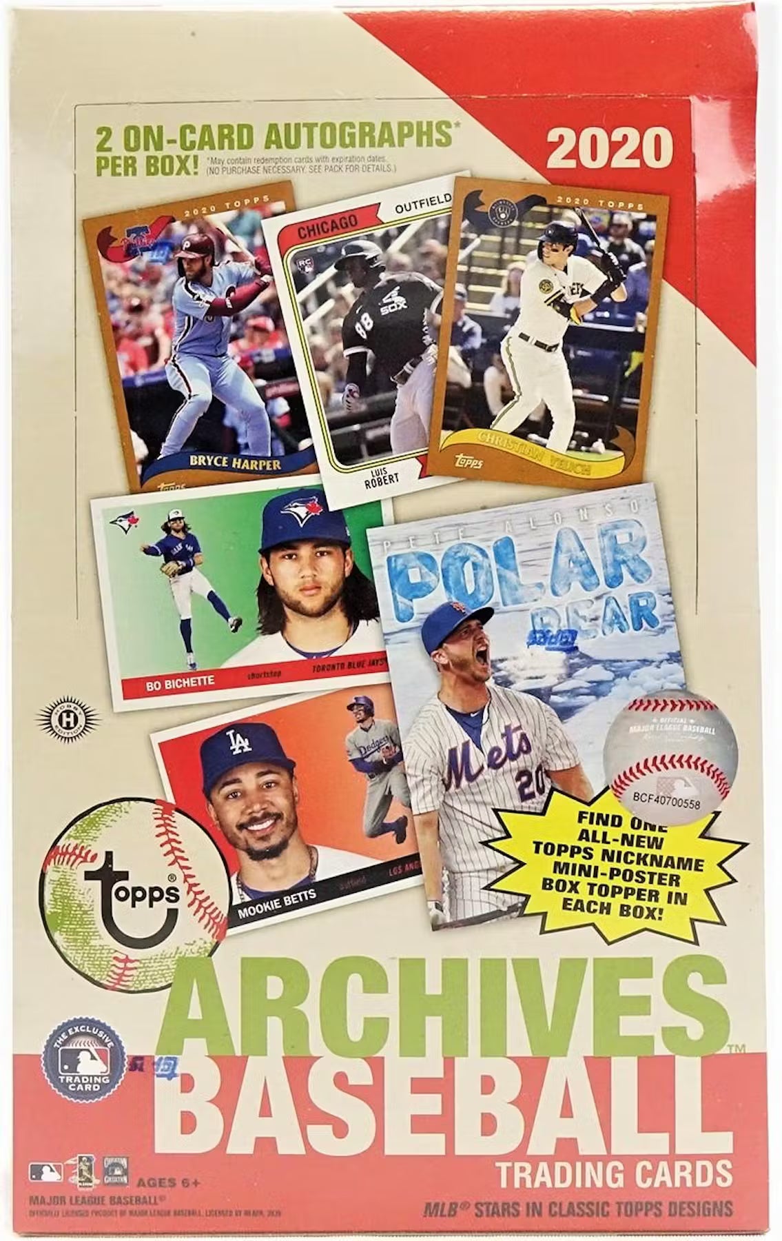 s680129065388134146_p771_i5_w1135 2020 Topps Archives Baseball Hobby Box - Image 1