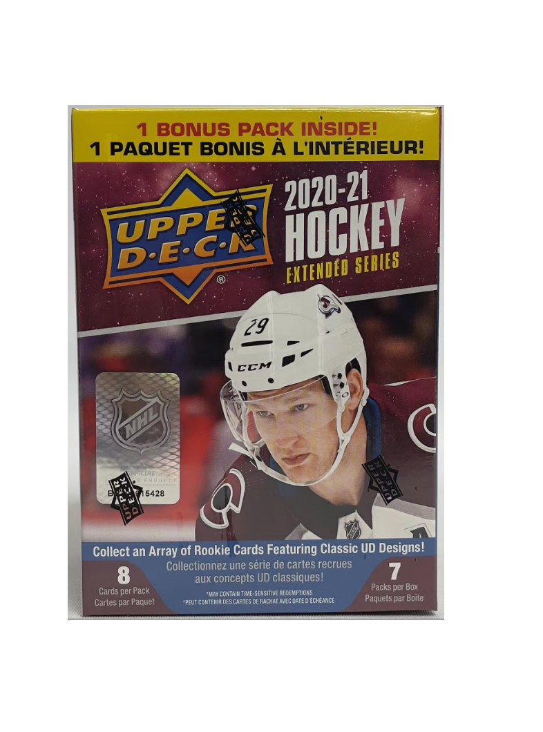 s680129065388134146_p900_i3_w786 2020/21 NHL Upper Deck Hockey Extended Series Blaster Box - Image 1