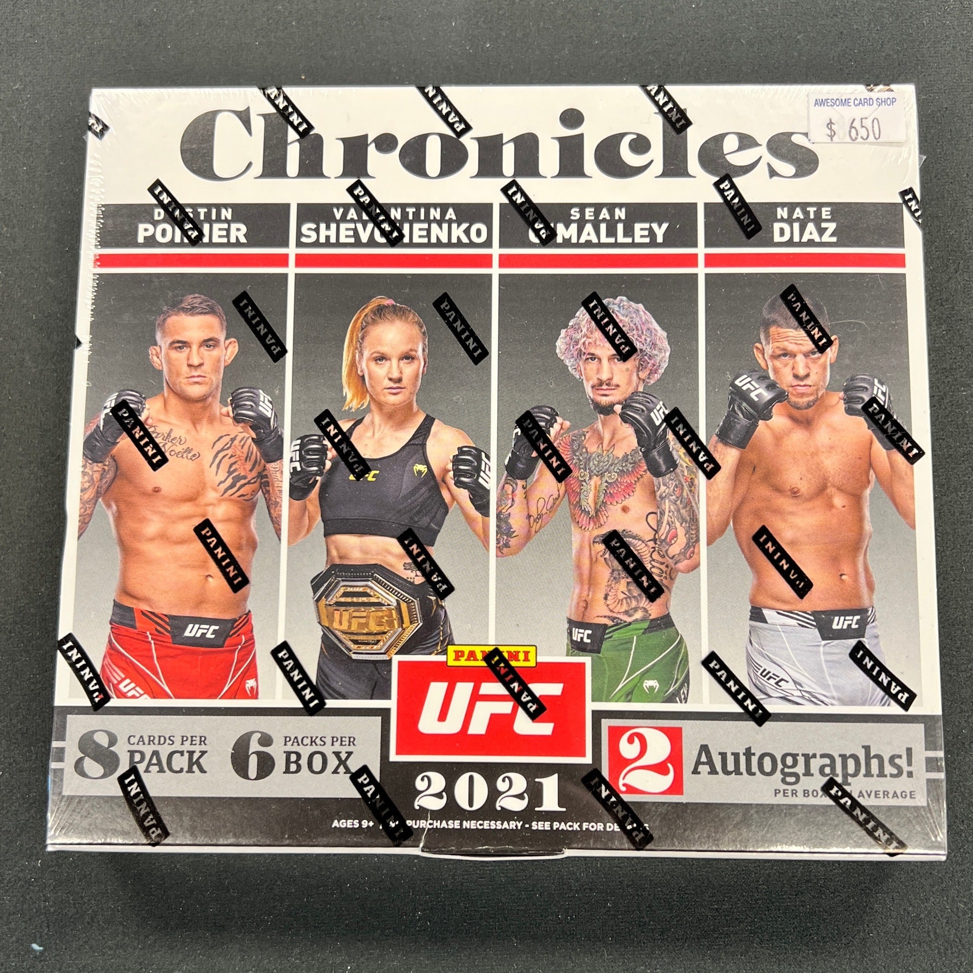 s680129065388134146_p983_i3_w1920 2021 Panini UFC Chronicles Hobby Box - Image 1